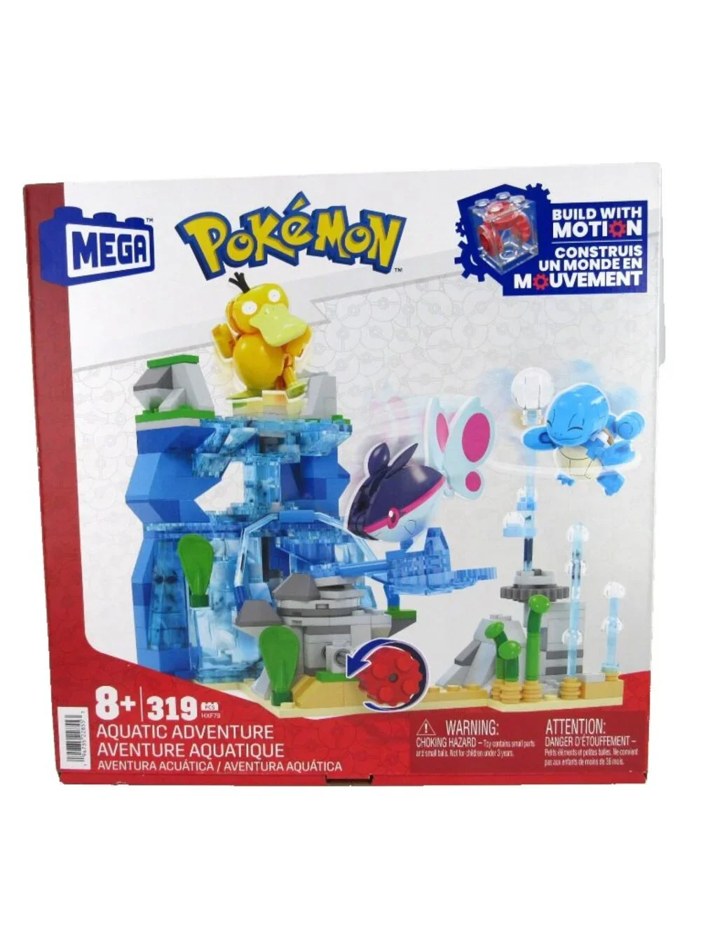 MEGA Pokémon Building Toys Set Aquatic Adventure with 319 Pieces HXF79